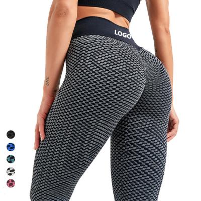 China Custom size gym tiktok leggings crac! crack! Antibacterial Wholesale High Fitness Butt Leggings For Women for sale