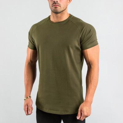 China New Arrivals QUICK DRY Custom Outdoor Basketball Men's Workout Shirt Solid Color Men's Short Sleeve for sale