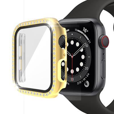 China 2021 Smartwatch Screen Modes Protective Luxury Apple Colorful Watch Case Suitable For Iwatch Series 38 40 42 44mm for sale