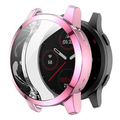 China Plated Plastic For Garmin Vivoactive 4 Garmin Active / Garmin Active S Case Protector For Garmin Vivoactive 4S TPU Watch Case for sale