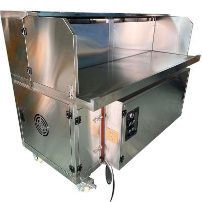 China Ourdoor Grills Commercial Customized Kitchen Cart Food Vans Barbecue Machine Restaurant Kitchen Equipment Smokeless BBQ Grills for sale