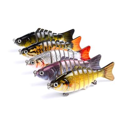 China 10cm Lure Plastic Hard Bait 15.5g Knotty Fish 7-Section Lure Bionic Bait HS001 for sale