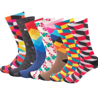 China Wholesale Custom Women's Colorful Bamboo Quality Happy Socks QUICK DRY Cotton for sale