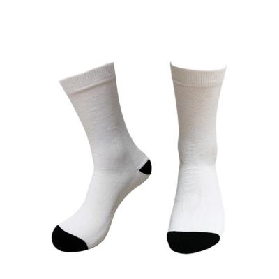 China Hot Selling Custom Made Breathable Logo Printed Socks Polyester Or Cotton Tube White Sock For Printed for sale