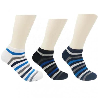 China Spandex Polyester Antibacterial QUICK DRY Antibacterial Striped Unisex Breathable Socks for sale