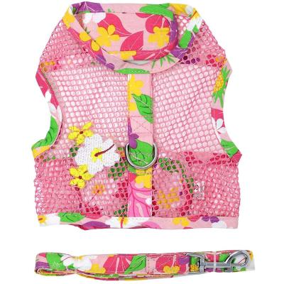 China High Quality Cute Printing Adjustable Size Mesh Comfortable Logo Custom Dog Harness for sale