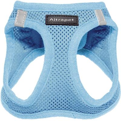 China Custom Classic Breathable Adjustable Padded Dog Harness Mesh Dog Strap No Pull Solid Color for sale