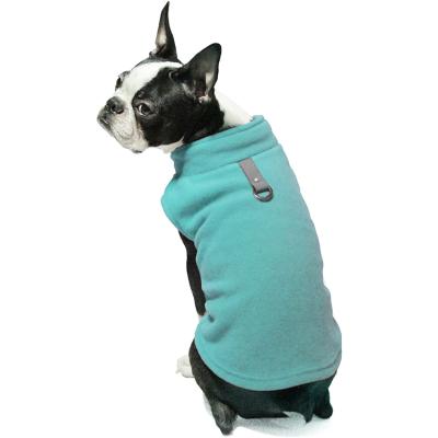 China Small Padded Dog Sweater Fleece Jacket With Leash Ring, Easy To Clean Soft&Comfortable Fleece Dog Jacket for sale