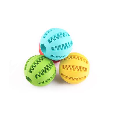 China Viable Colorful Dog Toy, Factory Wholesale Durable Rubber Chew Pet Accessory Toy Ball for Dog Dog for sale