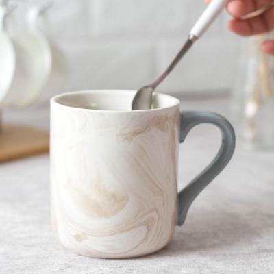 China Customized Viable Porcelain Creative Gift Mugs Modern Handcrafted Marbled Ceramic Tea Coffee Cup Mug For Home for sale