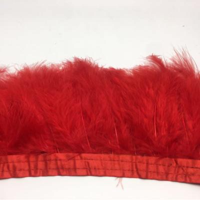 China Blood Red Marabou Feather Turkey Feather Fringe /Ribbon/Turquoise Turkey Feather Trim for sale