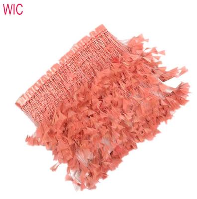 China Turkey Feather China Manufacturer Goose Biot-Stripped Cocktail Fringe Feather Trim for sale