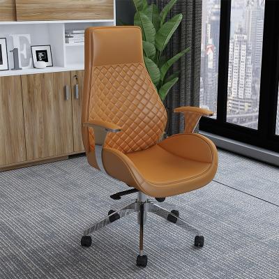 China Office Adjustable Simple Modern Chair Boss Chair Comfortable Upper Frame (Waist) Chair for sale