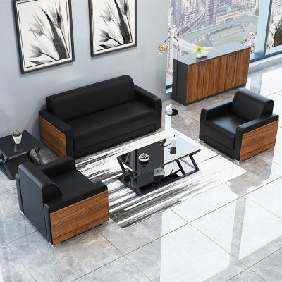 China Zhongzun Modern Office Sofa Coffee Table Business Modern Combination Sipi Chinese Sipi Sofa for sale