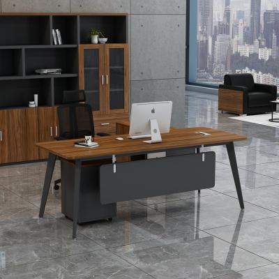 China Zhongzun Office Manager Desk Simple Modern Boss Desk Single Boss Desk Modern Office Furniture for sale