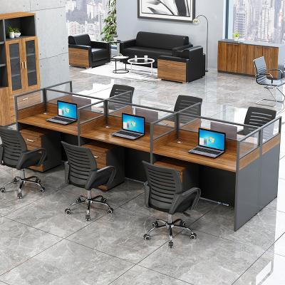 China Zhongzun Modern Simple Staff Office Partition Office Furniture Workplace And Chair Combination Screen for sale