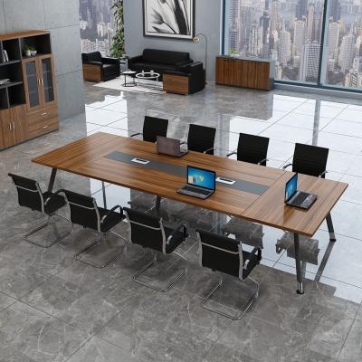 China Zhongzun modern simple modern conference table office table and chair combination reception negotiation table for sale