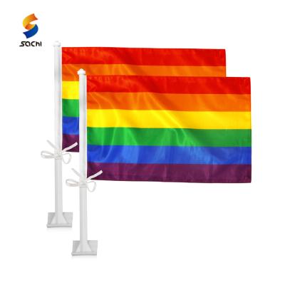 China Health care institutes factory office flag rainbow or mini car rainbow flag wholesale for sale