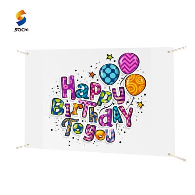 China Water Proof Happy Birthday Yard Sign It's My Birthday Banner Large Fabric Hanging Decoration for sale