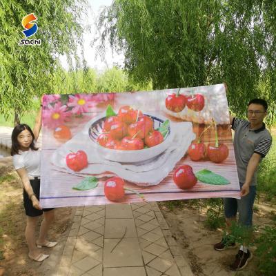 China Custom Printing Fabric Mesh Cloth Banner Eco - Friendly Waterproof for sale