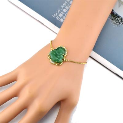 China Hot Selling Bangle Nickel Free Jade Bangle Buddha Jade Jewelry Buddha Bracelet for sale