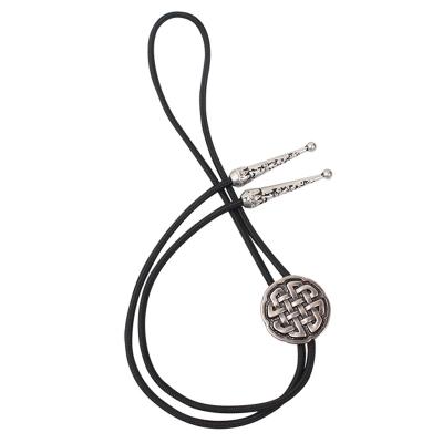 China 2021 Celtic Bolo Tie Necklace Indian Knot Bolo Link Necklace Indian Knot Pattern Jewelry Lead Free Nickel Free Shipping for sale