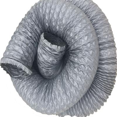 China High qualityOEM Flexible Nylon Machine Fabric Flexible Air Duct Gray Color for sale