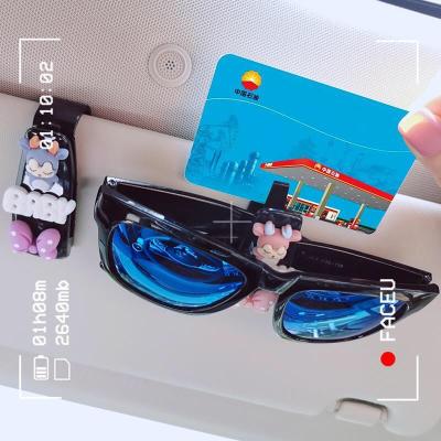 China Sun Visor Auto Accessories Car Glasses Clip Auto Sun Visor Clip Clip CIP Sunglass Holder Sunglasses Change Card Holder Glass Frame for sale