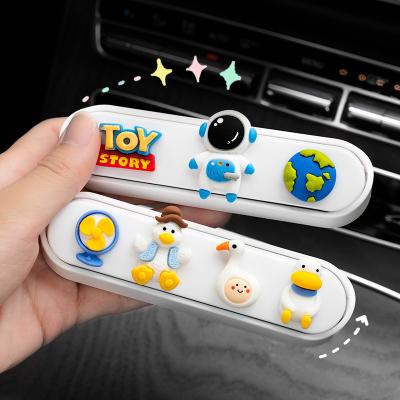 China Creative Flat Phone Number Card Hidden Cute Car Stop Sign New Car Girl Gift Temporary Parking Interior Accessories for sale