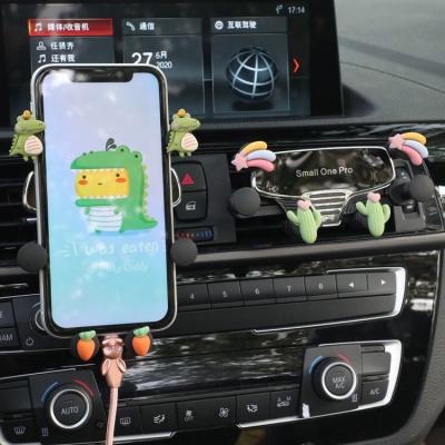 China ABS Car Phone Holder GPS Navigation Holder Air Conditioning Air Vent Mount Clip For iPhone 12 11 Pro 8 Xiaomi Samsung Car Holder for sale