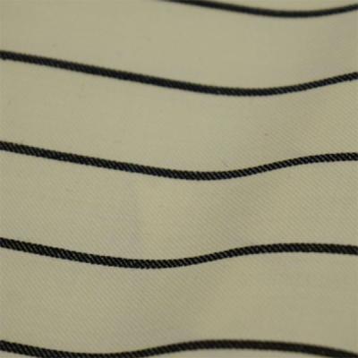 China Summer Suiting Vertical Stripe Fabric Wool Cashmere 275gsm Serge Twill Fabric for sale