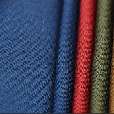 China 200gsm Casual Wear Fabrics Stretch Soft Cotton Linen Cloth Geometric Jacquard for sale