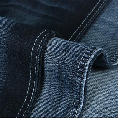 China Jersey Denim Jeans Fabric 9.2oz 160cm Width Reactive Dyeing With Terry Bottom for sale