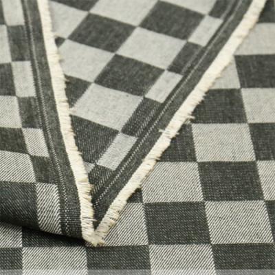 China Polyester spinnen Gewebe-Baumwoll-Farb-Plaid Funktions-345gsm 10*10 zu verkaufen