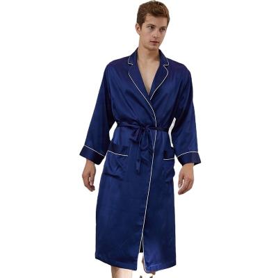 China QUICK DRY custom made silk men's sleep robes satin night robes robe kimono wear for sale