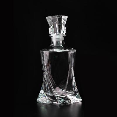 China Viable Twisted Shape Bulk Glass Decanter Set for sale