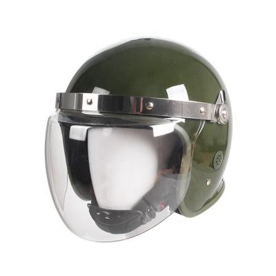 Cina Army Green Anti Riot Military Helmet ABS Safety Guard Duty Protection Patrol European Tactical Riding Helmet With Sun Visor in vendita