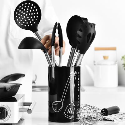 China Hot Sale Multifunctional Luxury Kitchen Stuff Stocked 9 Pcs Tools Set Silicone Kitchen Tableware Cookware Sets for sale