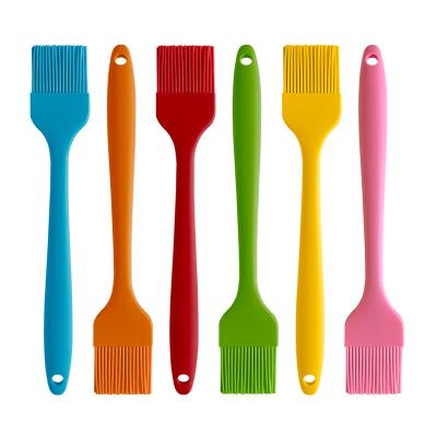 China Easily Cleaned 26cm Silicone Brush Large Barbecue Brush Silicone Thickened Rubber Brush for sale