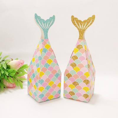 China Recyclable 48 Pcs Mermaid Candy Bag Baby Show Decorations For Baby Birthday Gift for sale