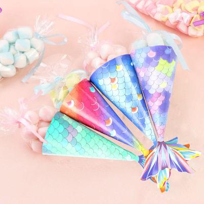 China Cute in running 48pcs ice cream baby show mermaid candy bag for birthday gift party for sale