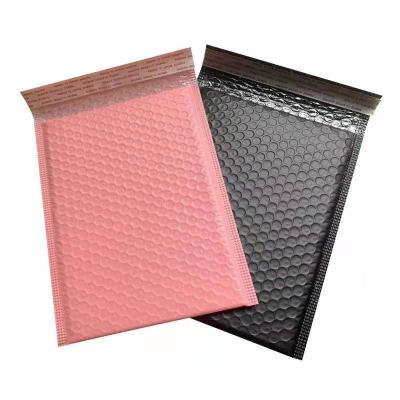 China Custom Black Pink Moisture Proof Thickened Bubble Mailer Padded Envelope Self Adhesive Bubble Mailer for sale