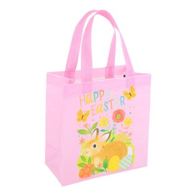 China Cute In-stock Easter Day Party Gift Tote Bag Rabbit Nonwoven Easter Bag for sale