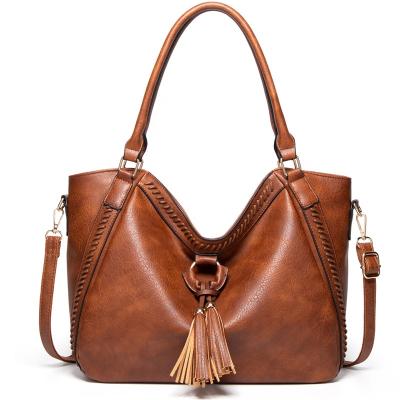 China FS8786 Latest Fashion Customize Newest Vintage PU Leather Ladies Handbag Fashion Handbag Woman for sale