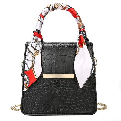 China Fashion Hot Sale FS8588 2020 Fashion Crocodile PU Lady Bag Handbags for sale