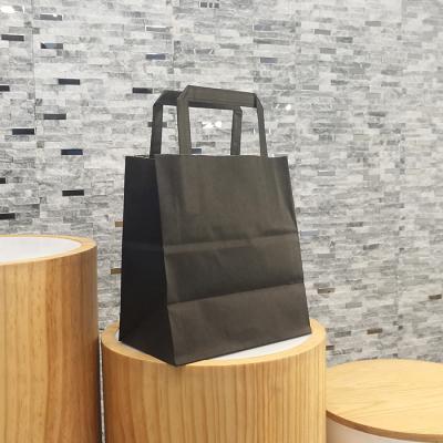 China Wholesale Cheap Eco Friendly OEM Customize China Manufacturer Shopping Handle Kraft Paper Bags With Your Own Logo for sale