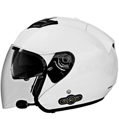 China New Design Motorcycle Half-face Helmet 3000MA Long Range Electric Smart Sun Visor New Design BT Modular Helmet for sale