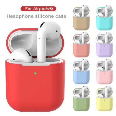 China Anti-drop Candy Color Silicon Case For Airpods 2 Protective Charger Cases For Airpods 2 for sale