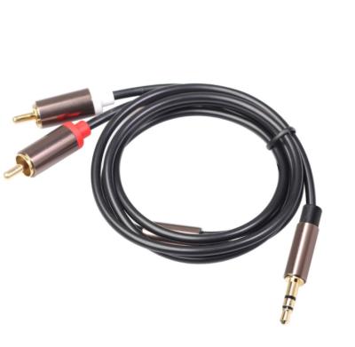 China High Quality COMPUTER 3.5mm Male to Twin RCA Jack Cord Audio Stereo Y Splitter RCA Cable for Home Theater for sale