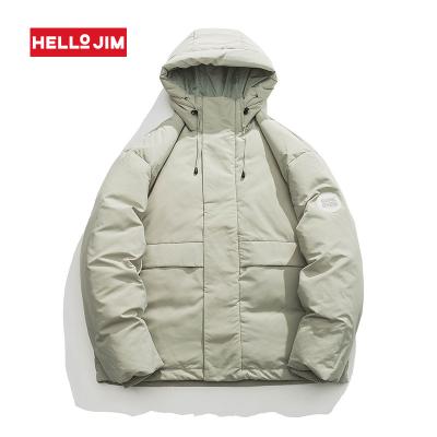 China Anti-wrinkle Dropshipping Hoodies Down Jacket 90% Duck Down Parka Winter White Jacket For Men Winter 2022 for sale